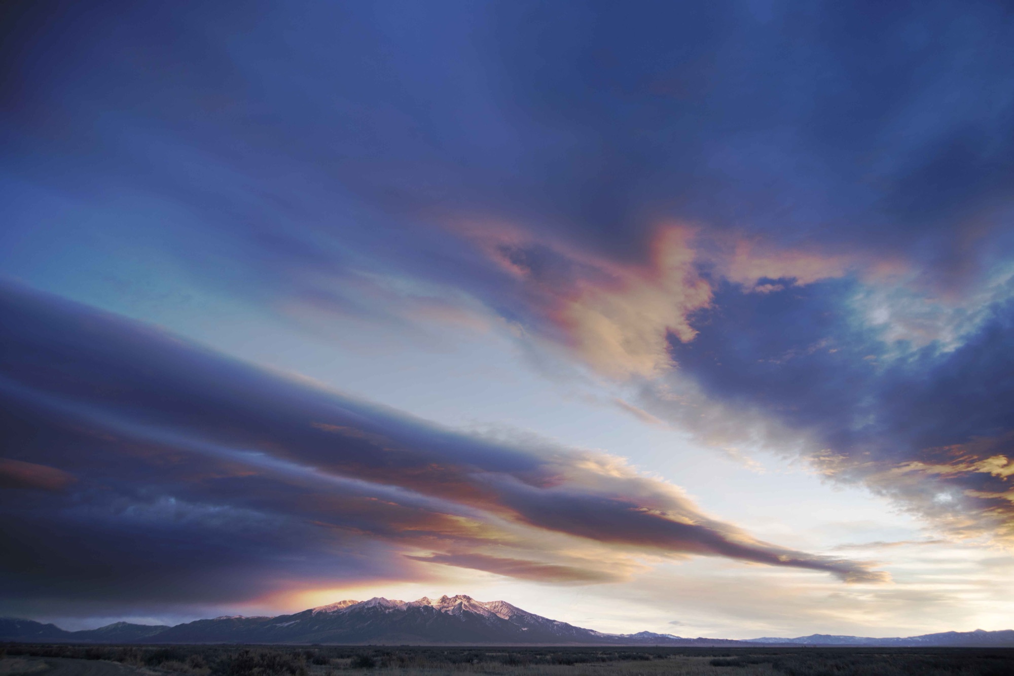 Sunrise on Blanca Peak seen from the refuge